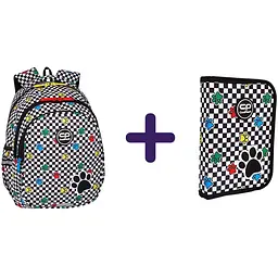 Набір: Рюкзак CoolPack Jerry Catch Me 21 л 39х28х15 см S (F029666) +  Пенал на блискавці СoolPack Clipper Catch Me з органайзером для ручок 20х14х3 см (F076666)