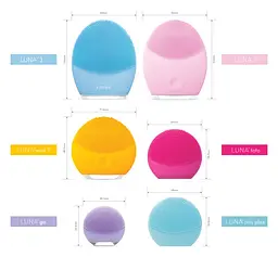 Електрична щітка-масажер для обличчя FOREO LUNA mini 2 / Силіконова щітка - мініатюра 4