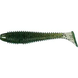 Силікон X-Fish Guddi Fat 4" Olive Black Flake (4шт/уп)