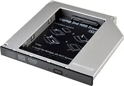 Адаптер Grand-X HDC-25N (12.7mm) для підключення SSD/HDD 2.5” у відсік приводу ноутбука SATA/mSATA - мініатюра 1