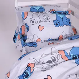 Комплект постільної білизни Mirson Бязь Stitch Vibes Beige 110х140 см (2200012554258) - мініатюра 3