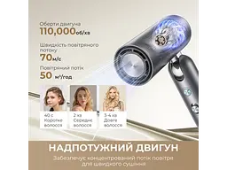 Фен Dreame Pocket Pro 3in1 Grey (AHD51PRO_G) - мініатюра 4