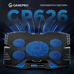 Охолоджувальна підставка для ноутбука GamePro Black (CP626) - мініатюра 14