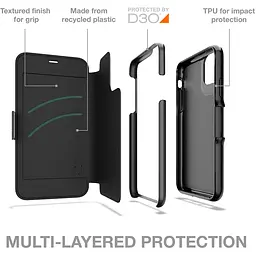 Протиударний чохол-книжка GEAR4 Oxford Folio для iPhone X/XS Black IC8OXDBLK - мініатюра 4