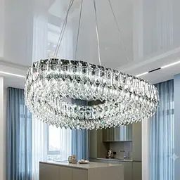 Світлодіодна люстра з кришталем Splendid Ray L7069/600/1 LED (CH+clear)