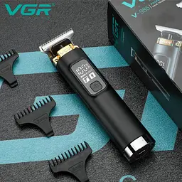Тример для стрижки та окантовки волосся акумуляторний з турбо режимом VGR V-985 Professional - мініатюра 2