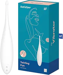 Вібратор для клітора Satisfyer Twirling Fun 17.5 см білий - мініатюра 7