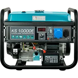 Генератор Синхронний KonnerSohnen KS 10000E, 230В, 8кВт, електростартер, 85.5кг / 7500 Вт / Бензин (KS10000E) - мініатюра 2