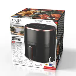 Мультипіч-аерофритюрниця Adler AD 6322 5,0 л - мініатюра 10
