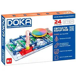 Електронний конструктор Doka Світло та колір RGB D70700 зі світлом