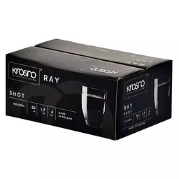 Набір чарок для горілки Krosno Ray 50 мл 6 шт. (901541) - мініатюра 3