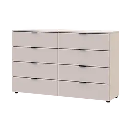 Комод Doros Рон 8 Кашемір 8 Шухлядок 130х38х81 (41516171) - мініатюра 3