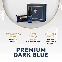 Ароматизатор автомобільний Hurricane Dark Blue Premium (У комплекті Спрей) - мініатюра 2