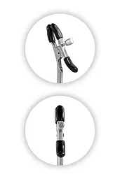 Затискачі для сосків Sweet Caress Set 2 Black Breast Clamps (чорний) - мініатюра 4