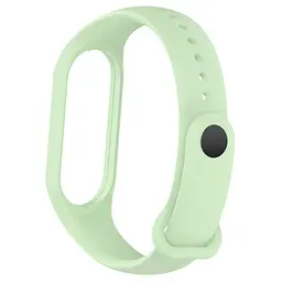 Силіконовий ремінець для фітнес браслетів Xiaomi Mi Band 5/6/7, Silicone, matcha, зі зручною застібкою, на фітнес трекер та смарт годинник, ArmorStandart (ARM61902) - мініатюра 2