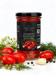 Помідори квашені бочкові брисколіно 0.5 л без цукру доданого і консервантів