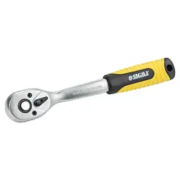 Тріскачка Sigma із вигнутою ручкою 3/8" 200мм 72T CrV (6050081) - мініатюра 3