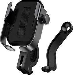 Мото-велотримач для смартфона Baseus Armor Motorcle holder SUKJA-01 Black - мініатюра 2