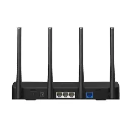 Роутер Mercusys MR27BE, чорний, WiFi 7 (5GHz до 2880 MB/s/2.4GHz до 688 MB/s), 1x2.5GLan/2xGLan, 1x2.5GWan, MLO, 4 зовнішніх