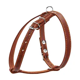 Шлея для собак Collar одинарна для малих порід Ш 14 мм А:40-48 см В:43-51 см коричнева (06346) - мініатюра 2