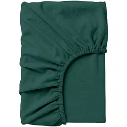 Простирадло на резинці Cosas з вареної бавовни PINE 90х200х20 см (91WashedCottonGreenDark_90x200x20)