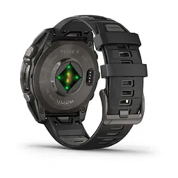 Смарт-часи Garmin Fenix 8 47 мм AMOLED Сапфір Чорний/Титан Карбоновий DLC з силіконовим ремінцем QuickFit 22 мм - мініатюра 3