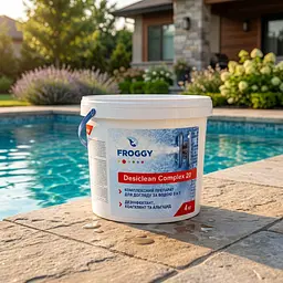 Комплексний препарат Froggy Desiclean Complex 4 кг у мультитаблетках для дезінфекції басейну - мініатюра 2