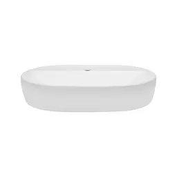 Умивальник накладний Mixxus Premium Ellipse-0204 600x380x115 мм з отвором під змішувач Білий MP6679 - мініатюра 5
