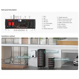 Батарея LiFePo4 Must 25.6V - 200Ah (LP16-24200) - мініатюра 7