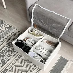 Органайзер-коробка ORGANIZE для взуття на 6 пар до 39 розміру 53*40*15 см (білий) - мініатюра 2