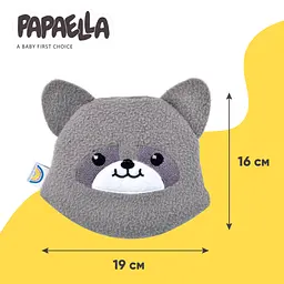 Подушка-грілка Papaella Єнот з насінням льону 19х16 см сірий (8-33270 сірий) - мініатюра 6