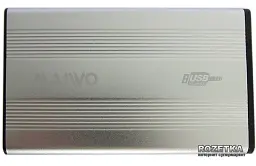 Карман Maiwo внешний для HDD 2,5″ SATA через USB2.0 на винтах алюм. серебр. (K2501A-U2S сріблястий)