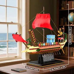 Конструктор корабель MOULD KING римська галера Roman Imperium Warship 1466 деталей - мініатюра 3