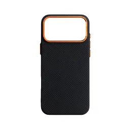 Чохол ArmorStandart LikeCarbon2 SE MagCase для Apple iPhone 17 Pro Max Kevlar Black Orange