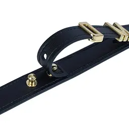 Нашийник LOCKINK Dark DIY Alphabet Collar, чорний, штучна шкіра, букви зі стразами - мініатюра 8