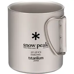 Термокружка Snow Peak MG-051FHR Titanium Double Wall Mug 0.22l Grey - мініатюра 2