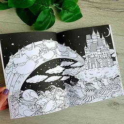 Книга розмальовка Майже мільйон єдинорогів Z101055У - мініатюра 3