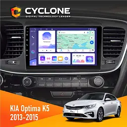 Штатна магнітола Kia Optima, K5 2013-2015 Cyclone C9-011 4x64, DSP Cyclone (НФ-00007041)