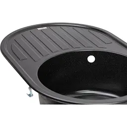 Кухонна мийка Lidz 780x500/200 BLM-14 чорний металік (LIDZBLM14780500200) - мініатюра 3