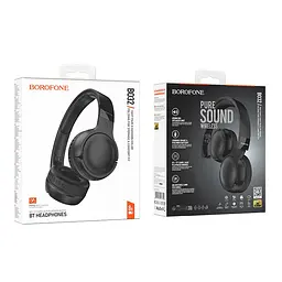 Бездротові накладні навушники BOROFONE BO32 Show BT headphones чорний - мініатюра 2
