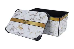 Контейнер VIOLET HOUSE DECOR Marble WHITE (6638133) - мініатюра 3