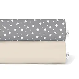 Набор полуторная простыня 155х240 BEIGE / GREY STARSFALL COSAS (4822052056967)