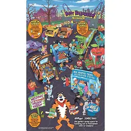 Хлопья Kellogg's Rice Krispies Shocking Orange Cold Breakfast Cereal 340g - миниатюра 3
