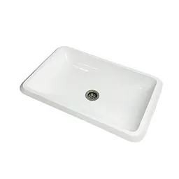Умивальник врізний Adamant PLAIN 590х390 Classic white-01 - мініатюра 3