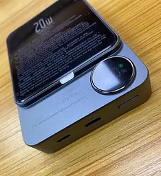 УМБ магнітна Mag Save з бездротовою зарядкою 10000 mAh 20 Вт для iPhone Сірий (Q920WPlus) Power - мініатюра 8