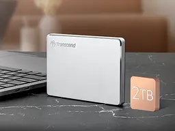 Портативний жорсткий диск Transcend StoreJet 25C3S 1TB USB 3.1 Type-C StoreJet 25C3S Silver - мініатюра 3