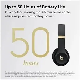 Навушники ігрові Beats by Dr. Dre Solo 4 бездротові чорно-золотисті (MC2L4) - мініатюра 2