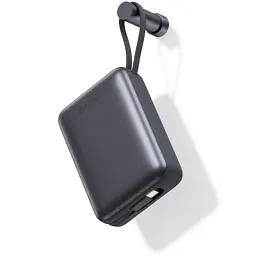 Батарея універсальна SWISSTEN 20000mAh SPACE 22/5W PD QC w/built-in cables USB-C/LIGHTNING Silver (8595217490598) - мініатюра 4