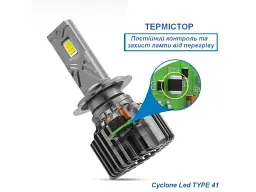 Автолампа Cyclone Led 9005/9006/9012 5700K Type 41 - мініатюра 6
