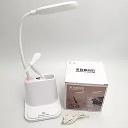 LED-лампа гнучка сенсорна світлодіодна настільна акумуляторна тепле та нейтральне світло USB роз’єм UKC 002 - мініатюра 7